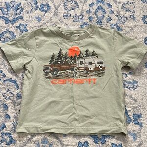 Carhartt Kids Adventure Tee - Olive and Orange
